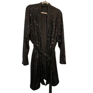 Fully Sequinned Plus Size 24 Wrap dress Lane Bryant Formal Costume Holiday